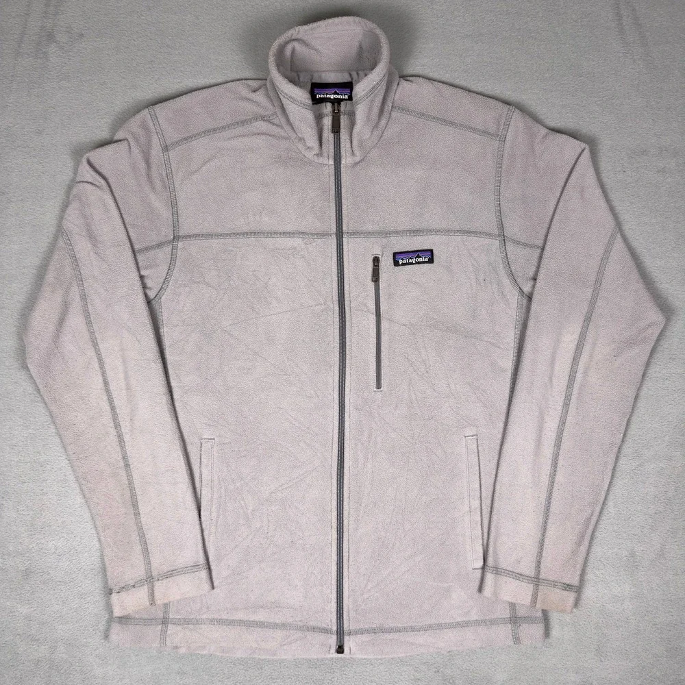 Patagonia Better Sweater Fleece Jacket Feather Grey Full Zip Mock‎ Neck Mens S